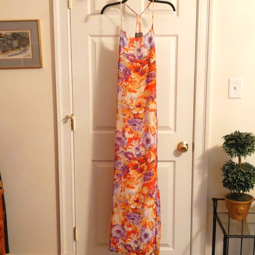 EUC Floral Maxi Dress Size S